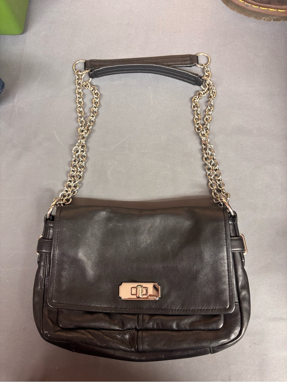 Coach Chelsea F17825 Turn Lock Flap Crossbody Shoulder Bag Purse Retail $325